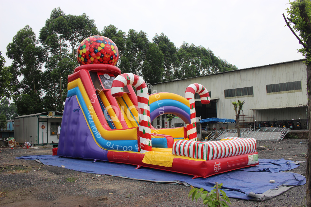 Candy inflatable water slide